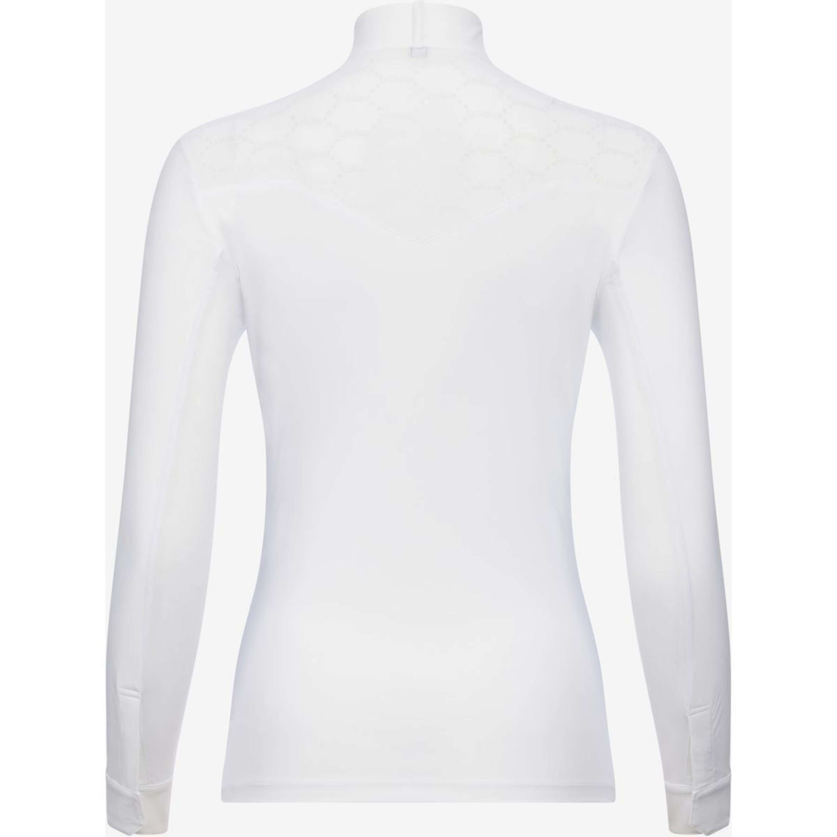LeMieux Camiseta de Competición Emily Mangas Largas Blanco