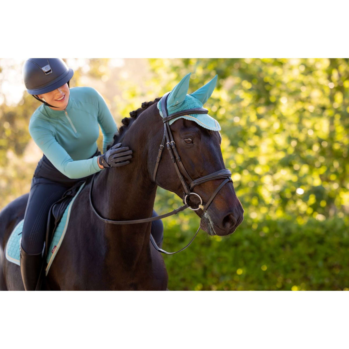 LeMieux Bonete para Orejas Classic Lagoon