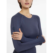 LeMieux Shirt Britney Seamless Mangas Largas Azul Crepuscular