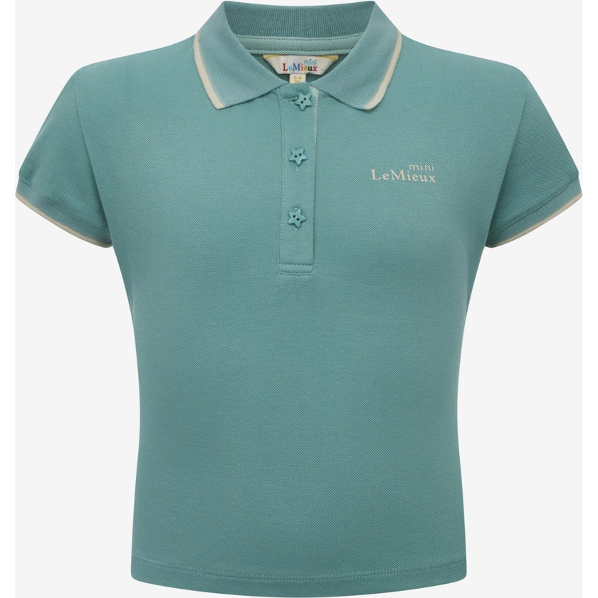 LeMieux Poloshirt SS25 Mini Niños Lagoon