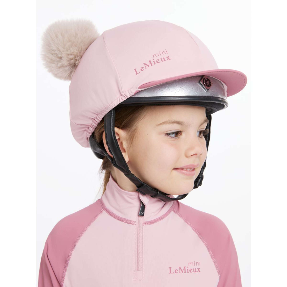 LeMieux Hat Silk Double Pom Niños Blossom