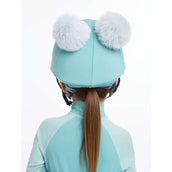 LeMieux Hat Silk Double Pom Niños Lagoon
