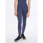 LeMieux Legging de Equitación Lizzie Mesh Niños Azul Crepuscular