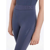 LeMieux Legging de Equitación Lizzie Mesh Niños Azul Crepuscular
