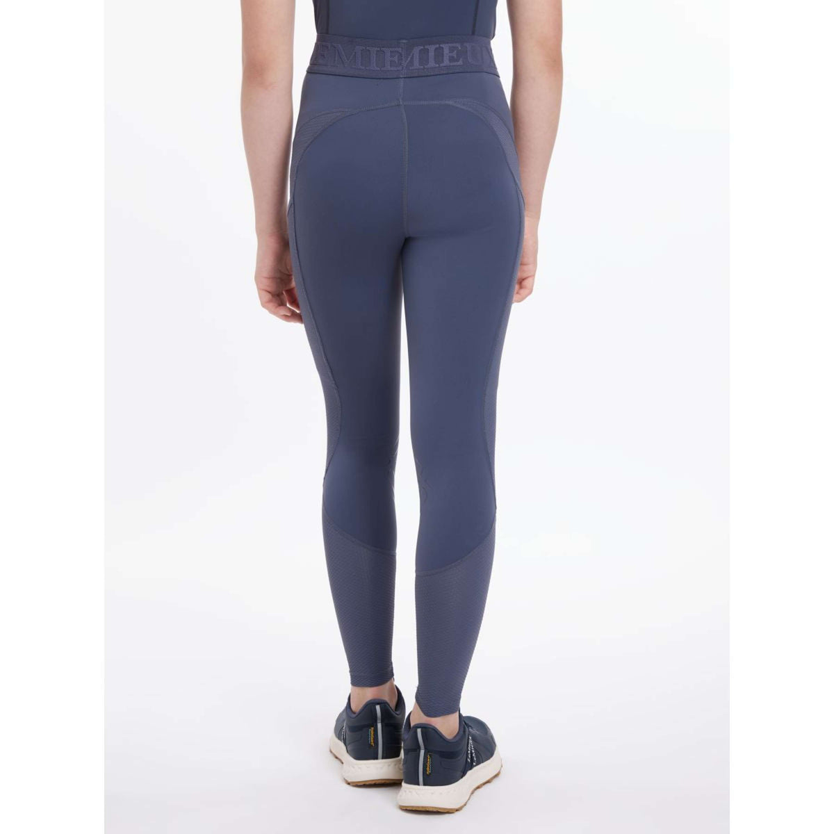 LeMieux Legging de Equitación Lizzie Mesh Niños Azul Crepuscular