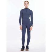 LeMieux Legging de Equitación Orla Niños Azul Crepuscular