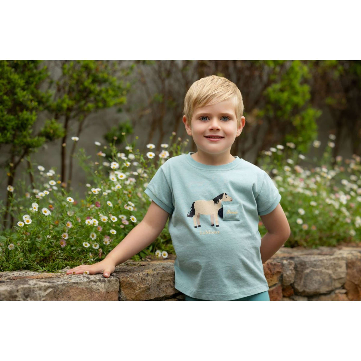 LeMieux T-Shirt Alex Tee Niños Aqua