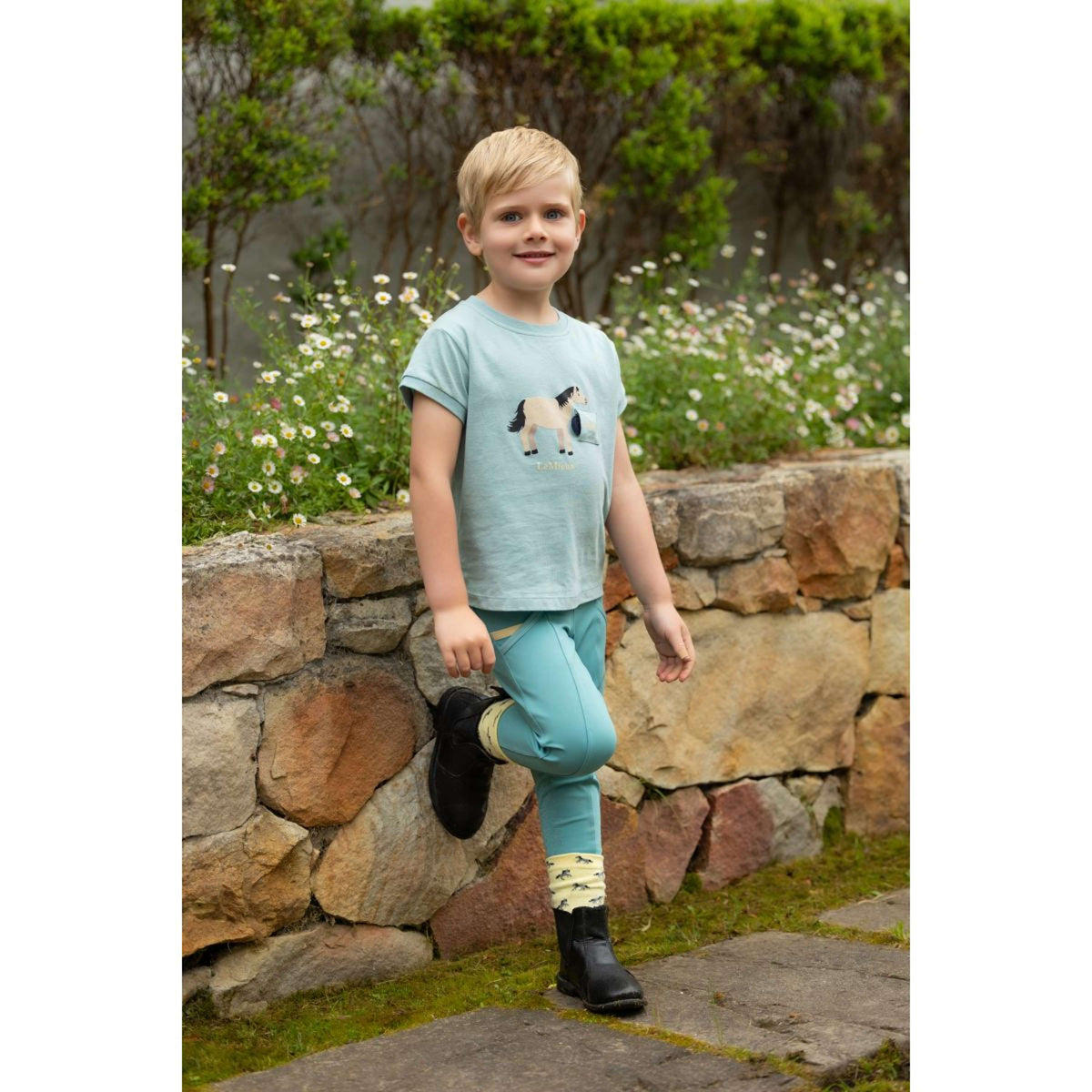 LeMieux T-Shirt Alex Tee Niños Aqua