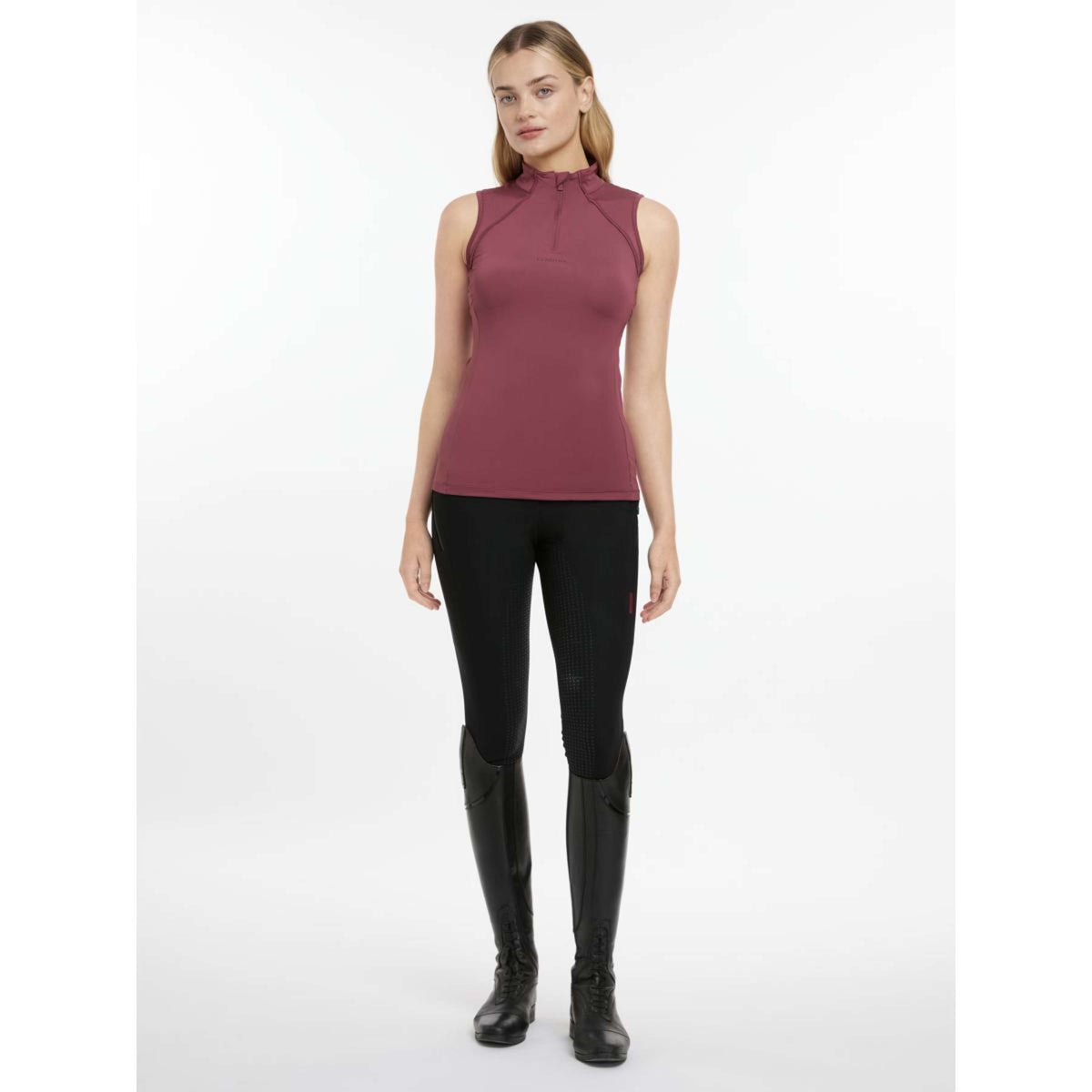 LeMieux Shirt Maria Mesh Sin Mangas Rosewood