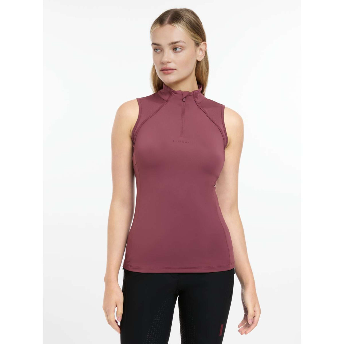 LeMieux Shirt Maria Mesh Sin Mangas Rosewood