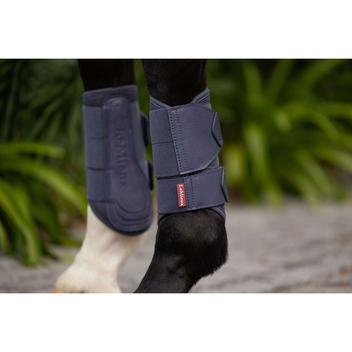 LeMieux Protectores de piernas Arika Mesh Brushing Azul Crepuscular