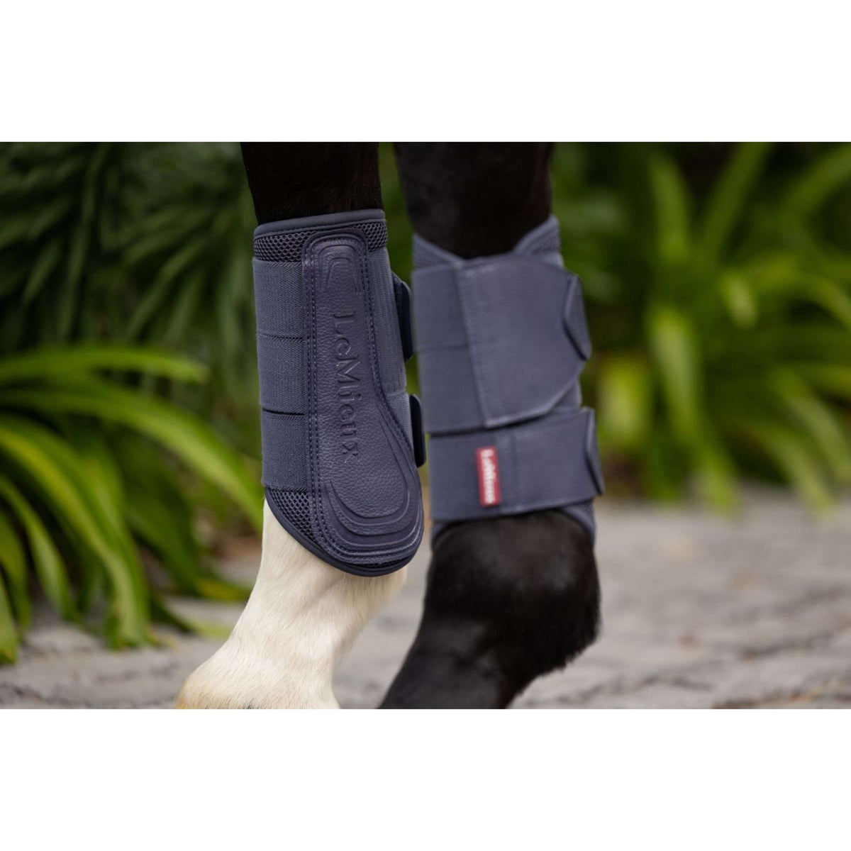 LeMieux Protectores de piernas Arika Mesh Brushing Azul Crepuscular