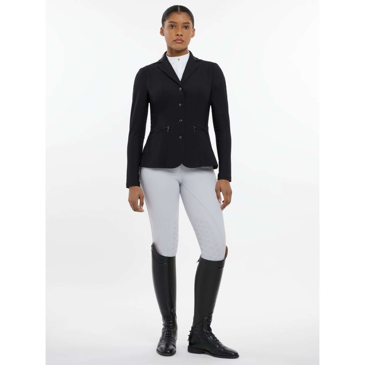 LeMieux Chaqueta de Competición Jessica Mesh Negro