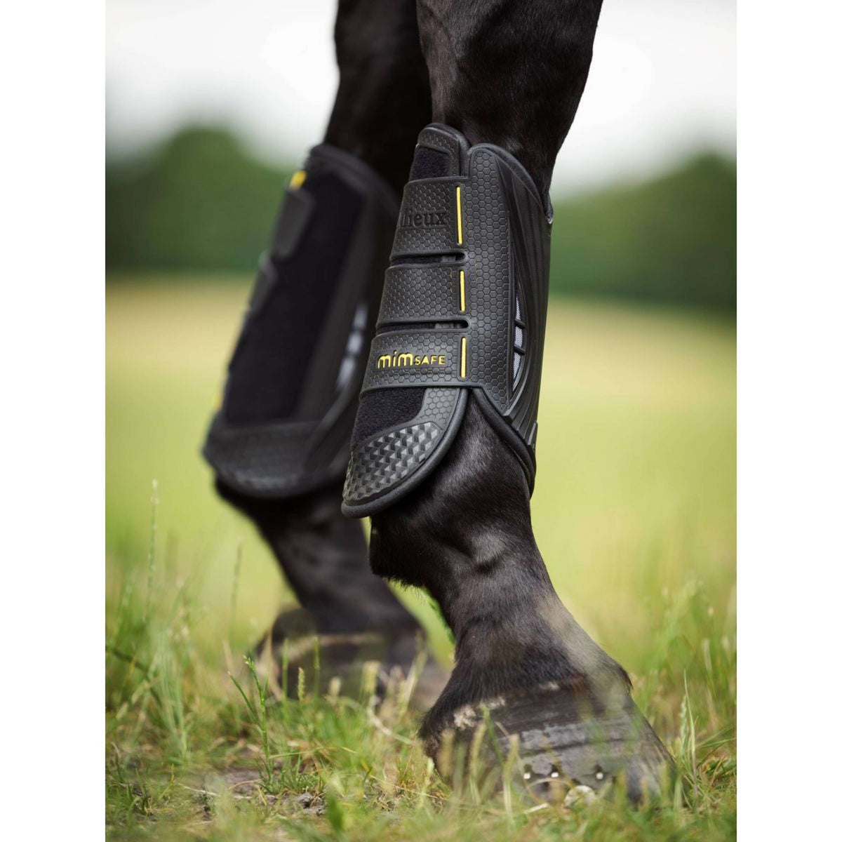 LeMieux Protectores para Patas MIMsafe XC Delanteros Negro