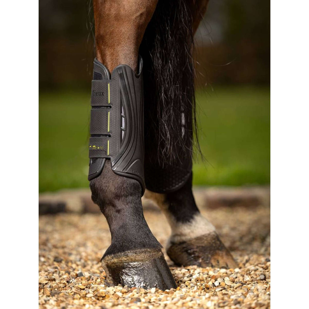 LeMieux Protectores para Patas MIMsafe XC Traseros Negro