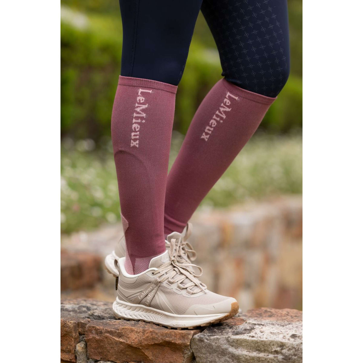 LeMieux Calcetines de Equitación Performance Rosewood