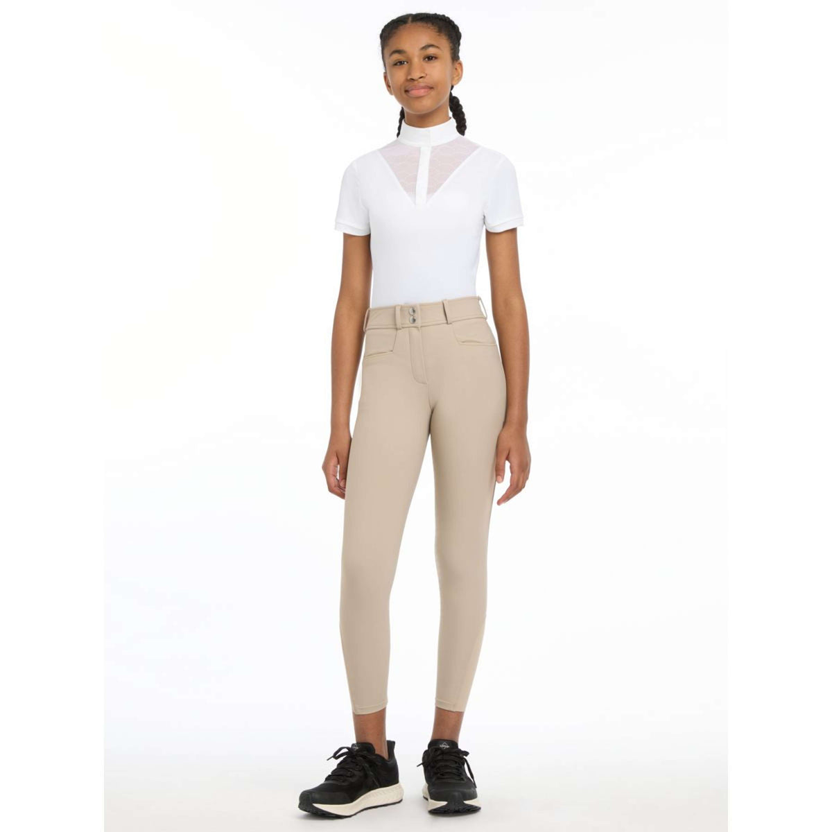 LeMieux Pantalones Izzy Kids Full Grip Almond