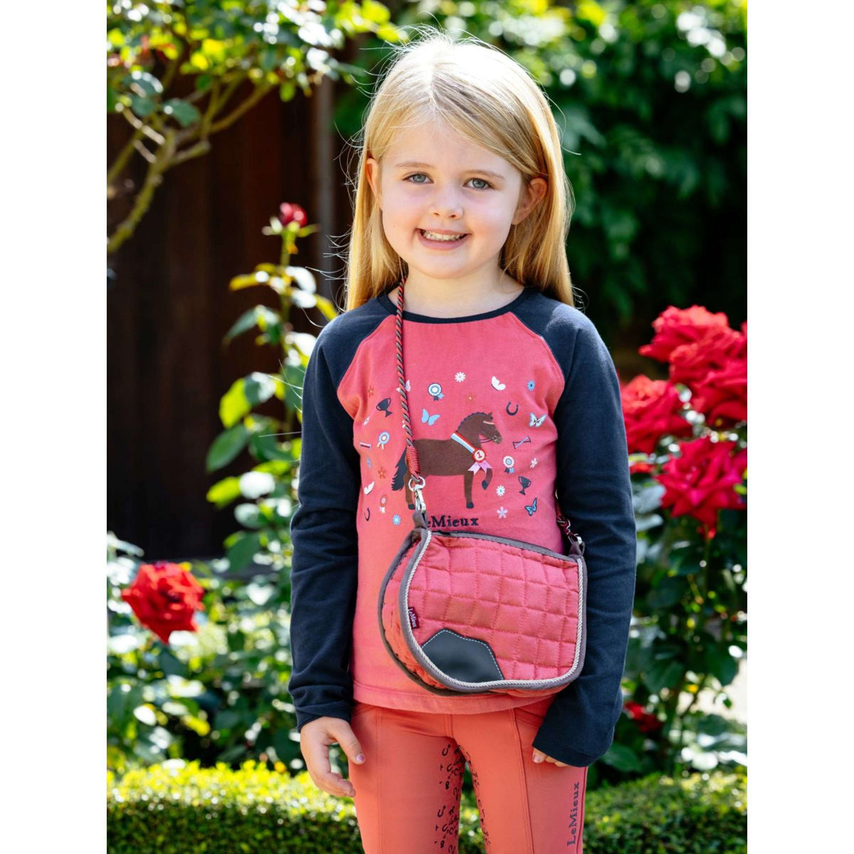 LeMieux Bolso Bandolera Zadeldekje Cranberry