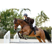 LeMieux Mantilla Brilliance Close Contact Square saltando Espresso