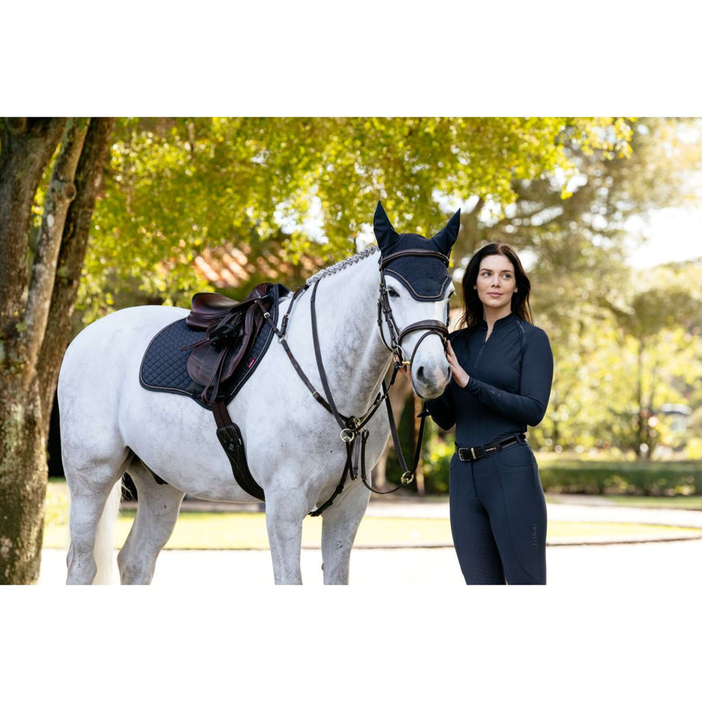 LeMieux Mantilla Brilliance Close Contact Square saltando Navy