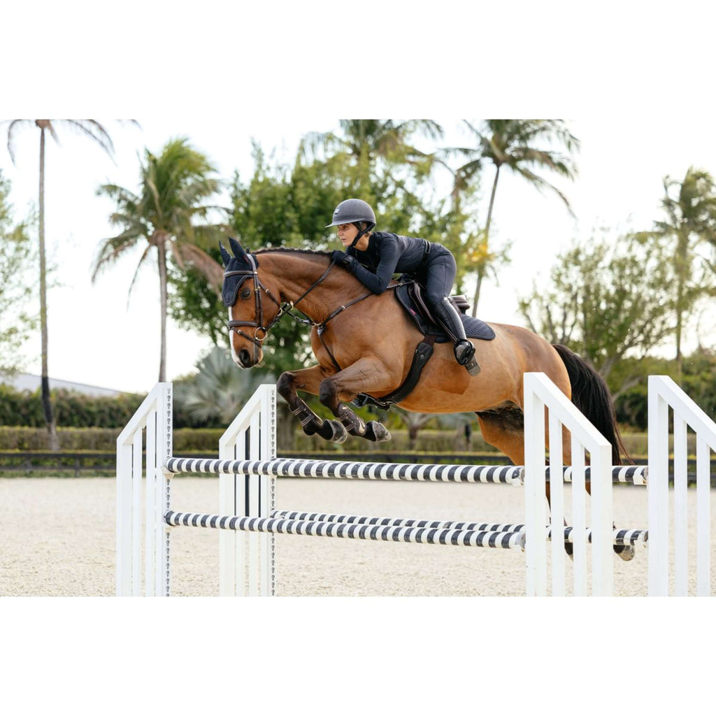 LeMieux Mantilla Brilliance Close Contact Square saltando Navy