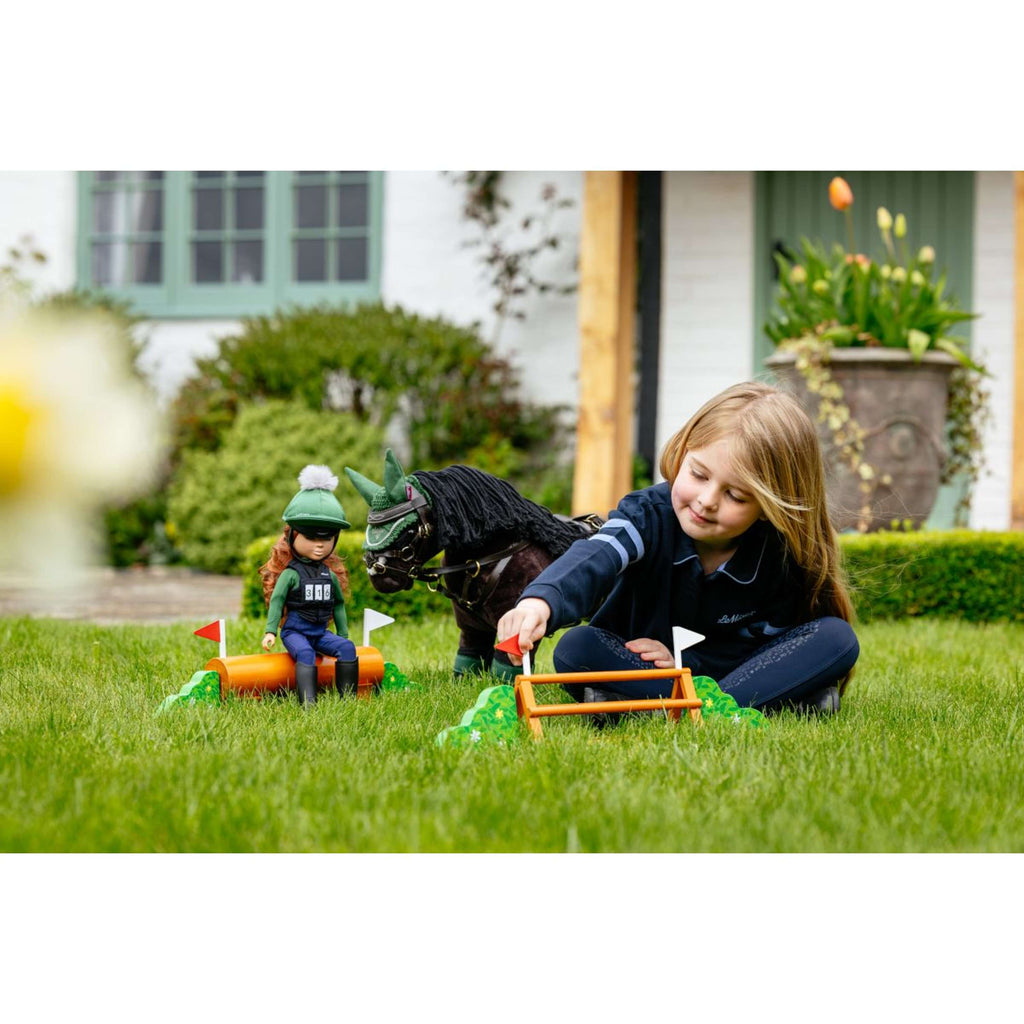 LeMieux Toy Pony XC Jump Set Verde/Marron