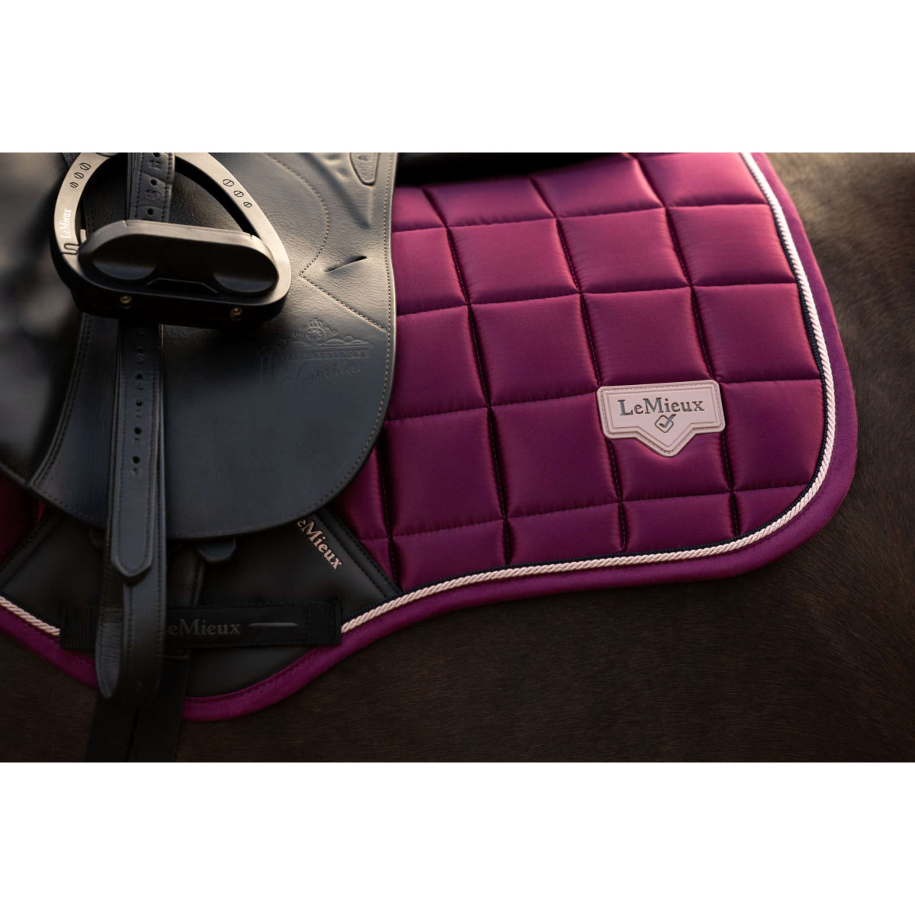 LeMieux Mantilla Loire Classic Close Contact Square Saltando Blackberry