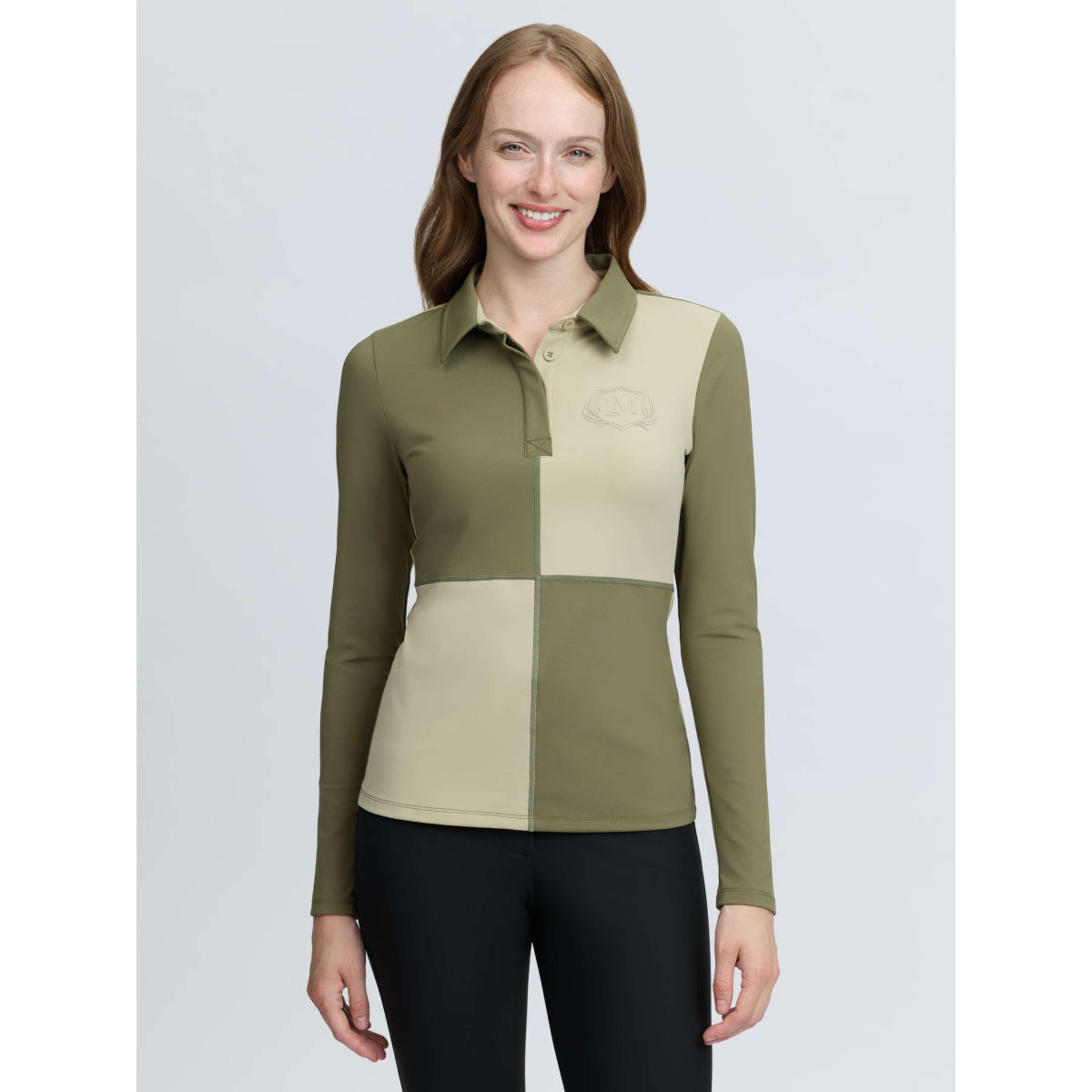 LeMieux Baselayer Harlequin Rugby Willow/Pear