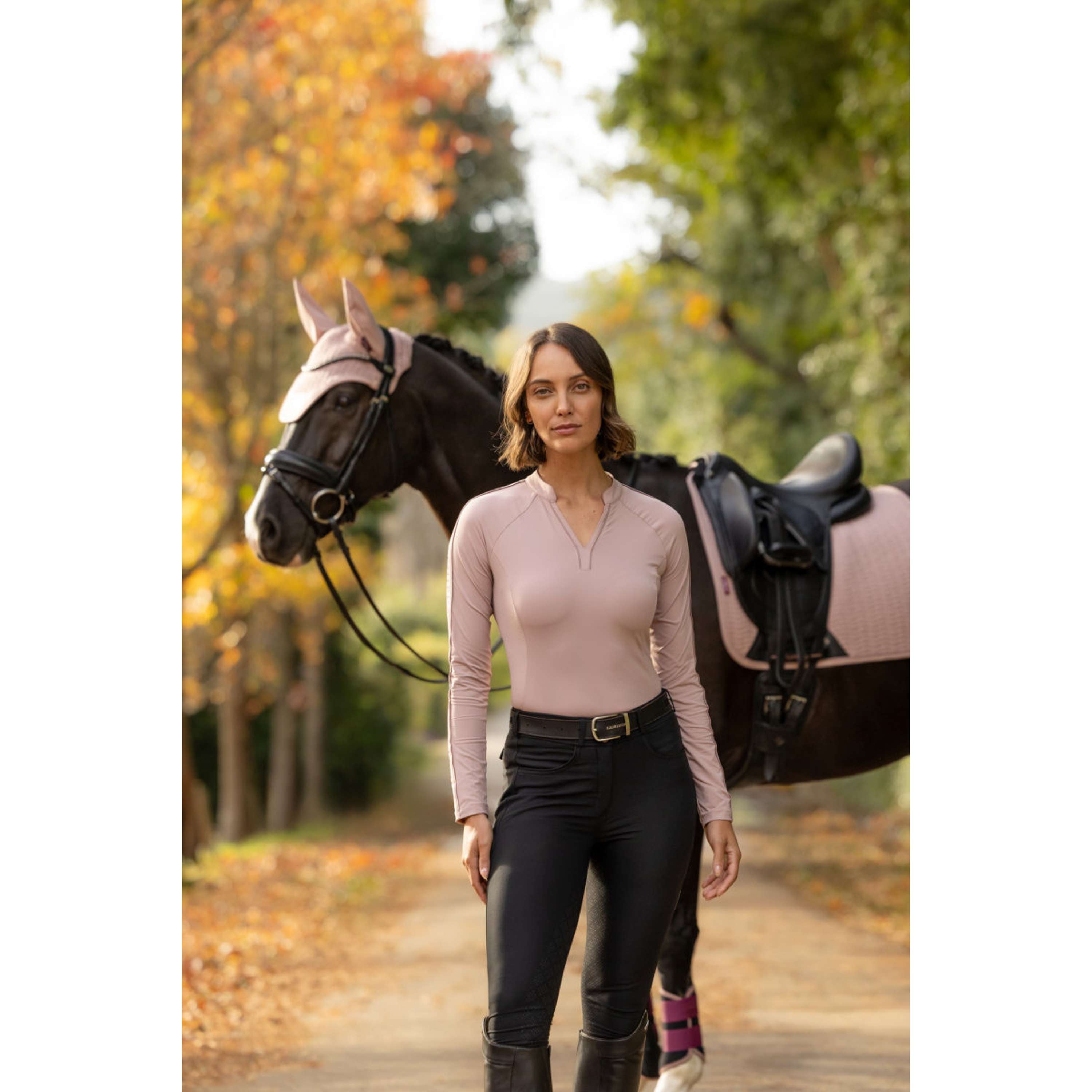 LeMieux Baselayer Lisa Mangas Largas Wild Rose