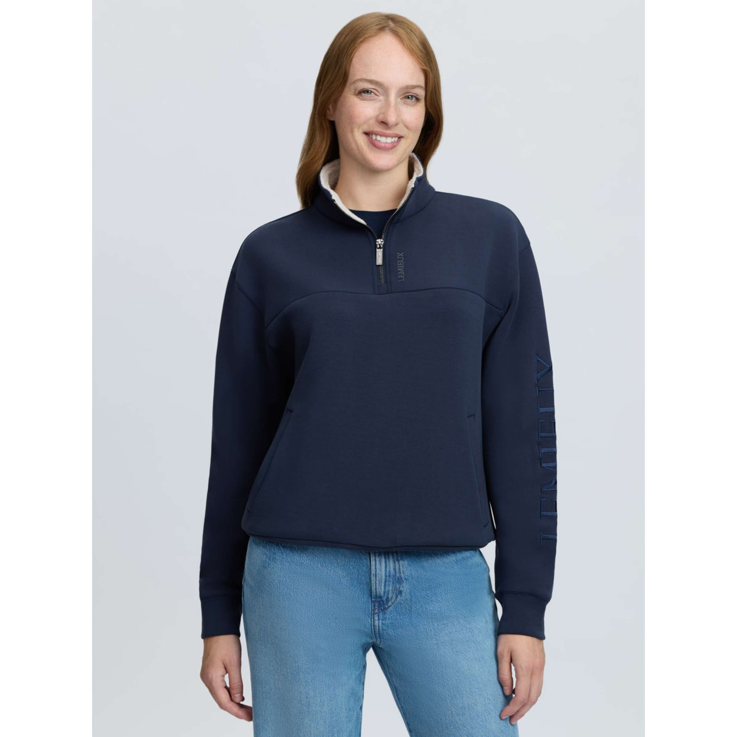 LeMieux Suéter Scarlet Quarter Zip Navy