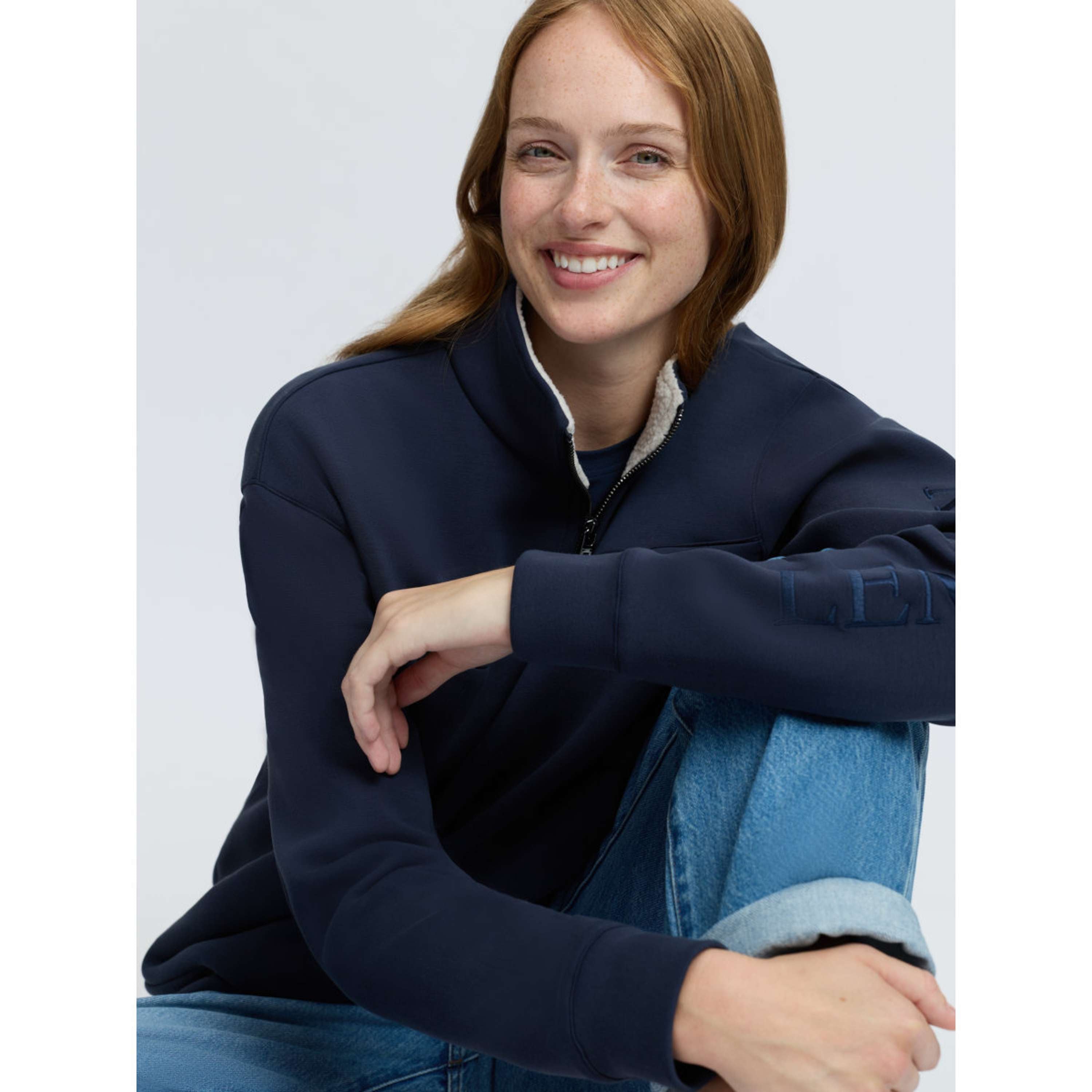 LeMieux Suéter Scarlet Quarter Zip Navy
