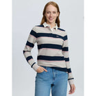 LeMieux Camiseta Sloane Stripe Rugby Piedra