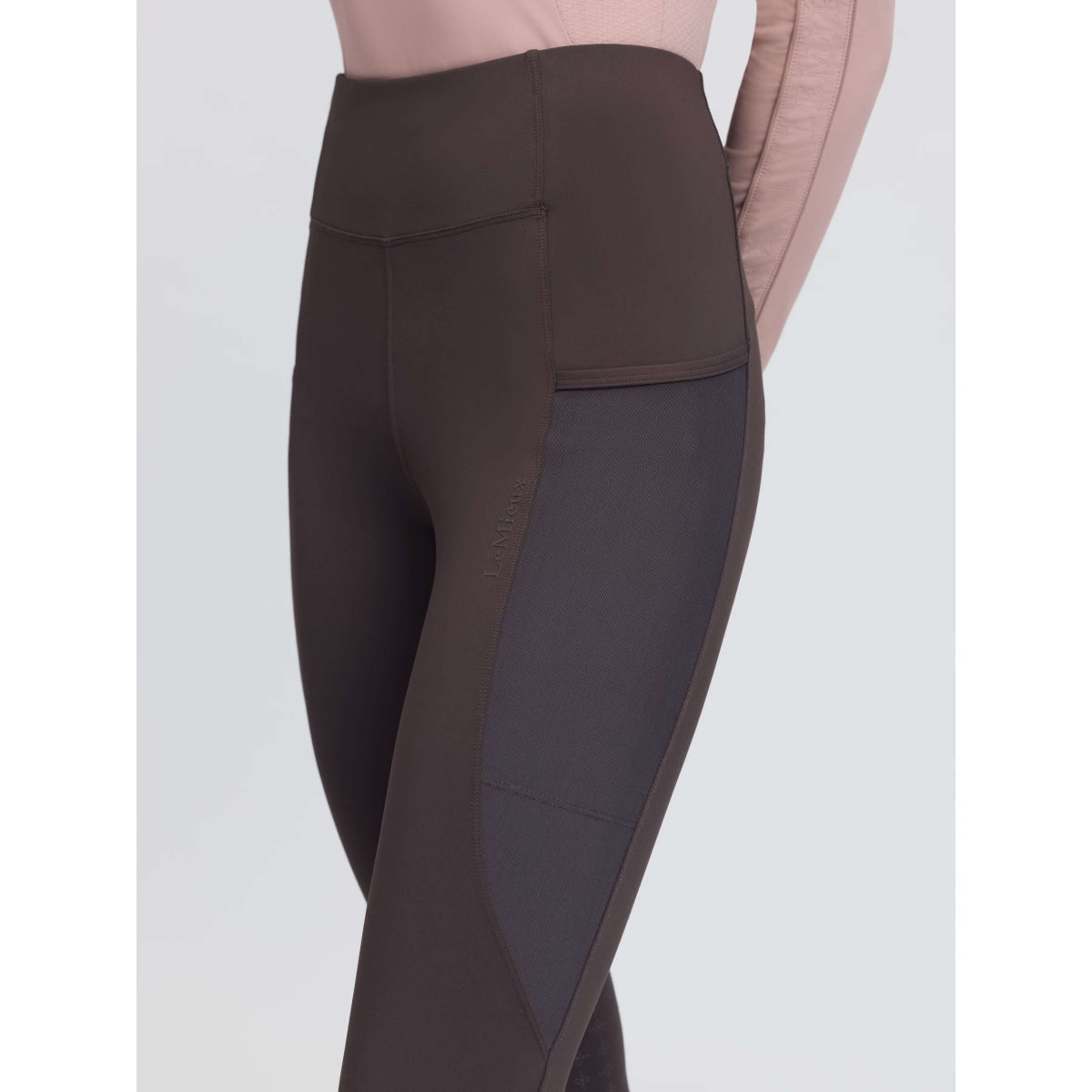 LeMieux Legging de Equitación Naomi Full Grip Cocoa