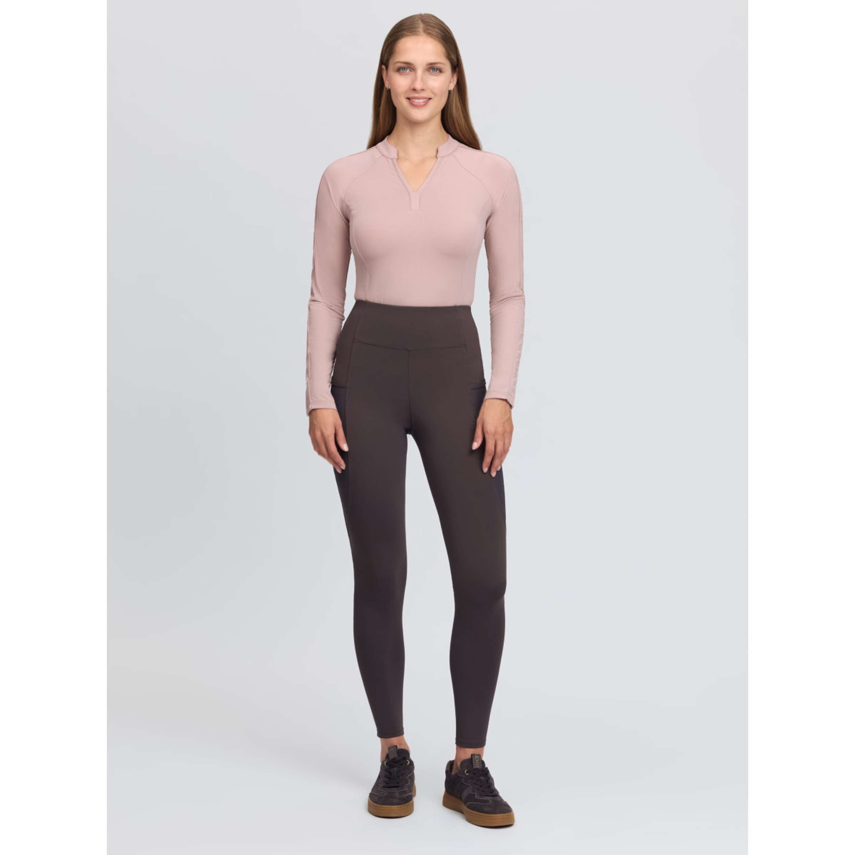 LeMieux Legging de Equitación Naomi Full Grip Cocoa