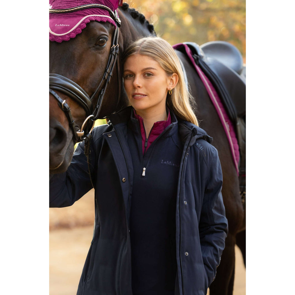 LeMieux Abrigo Largo Erin Waterproof Padded Navy