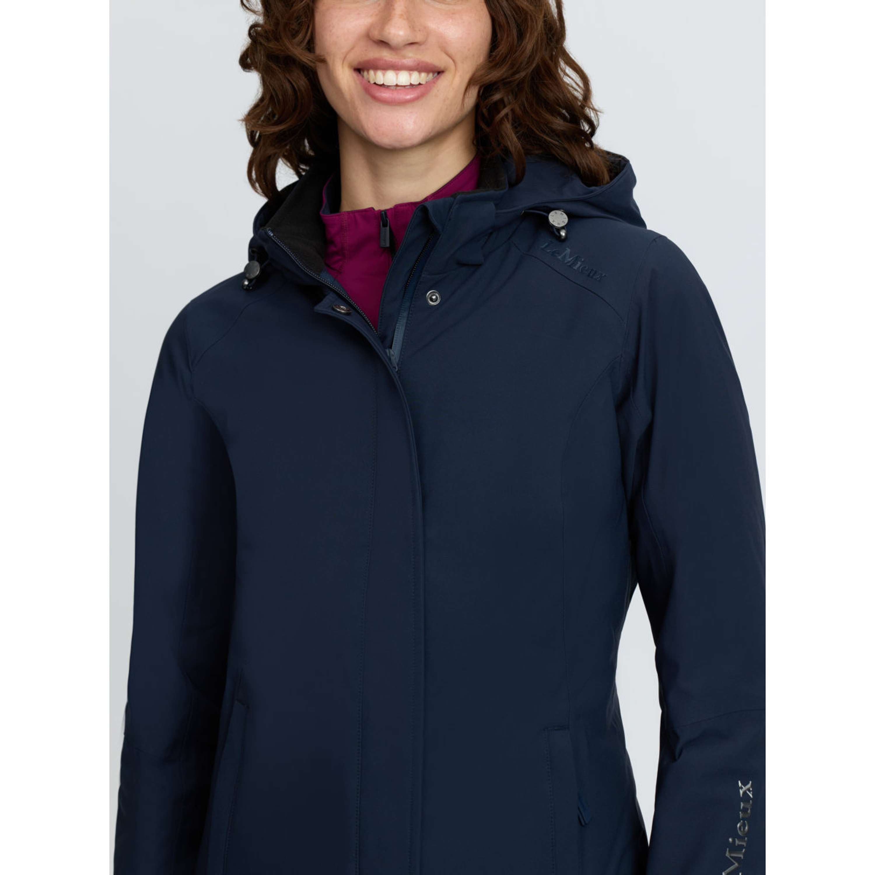 LeMieux Abrigo Largo Erin Waterproof Padded Navy