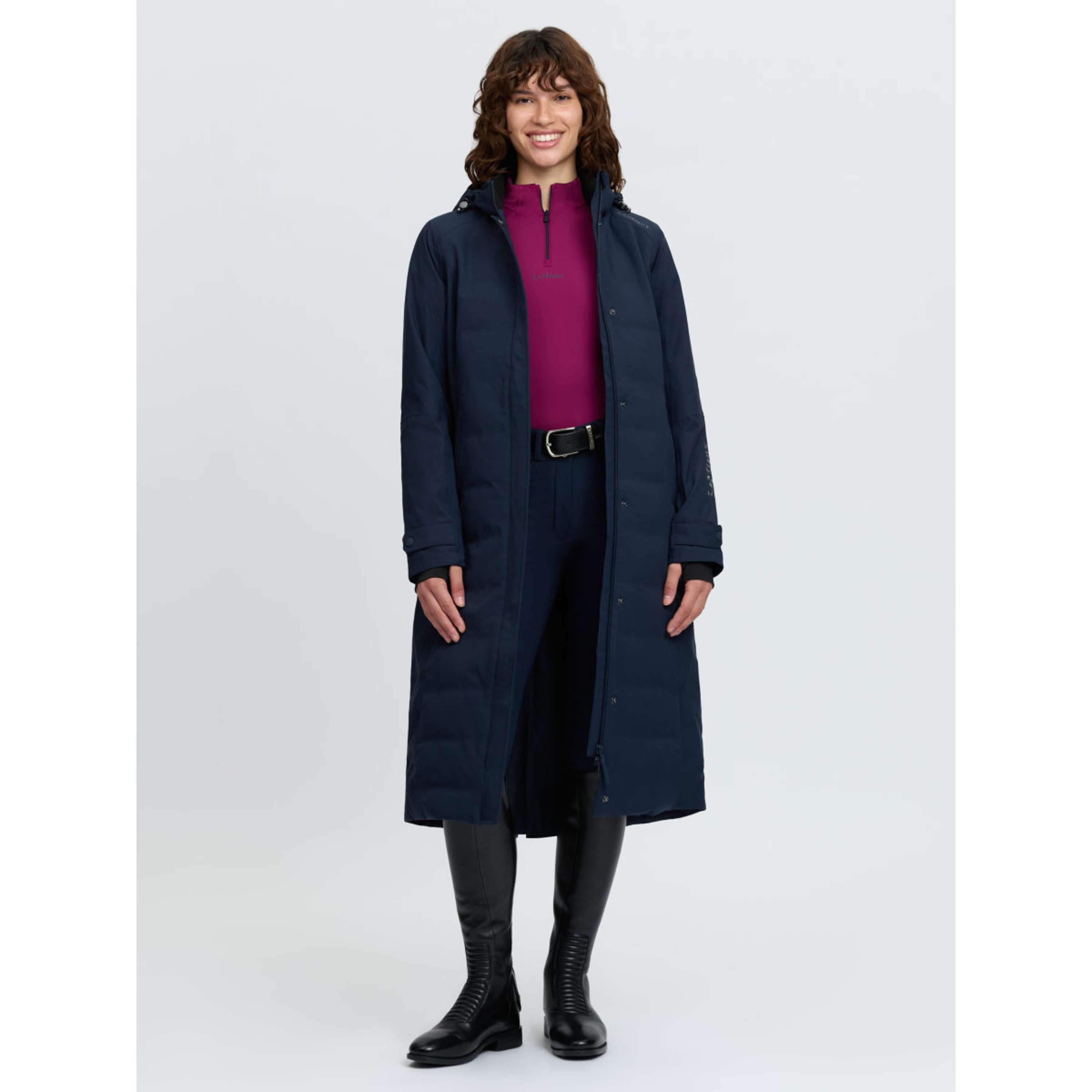 LeMieux Abrigo Largo Erin Waterproof Padded Navy