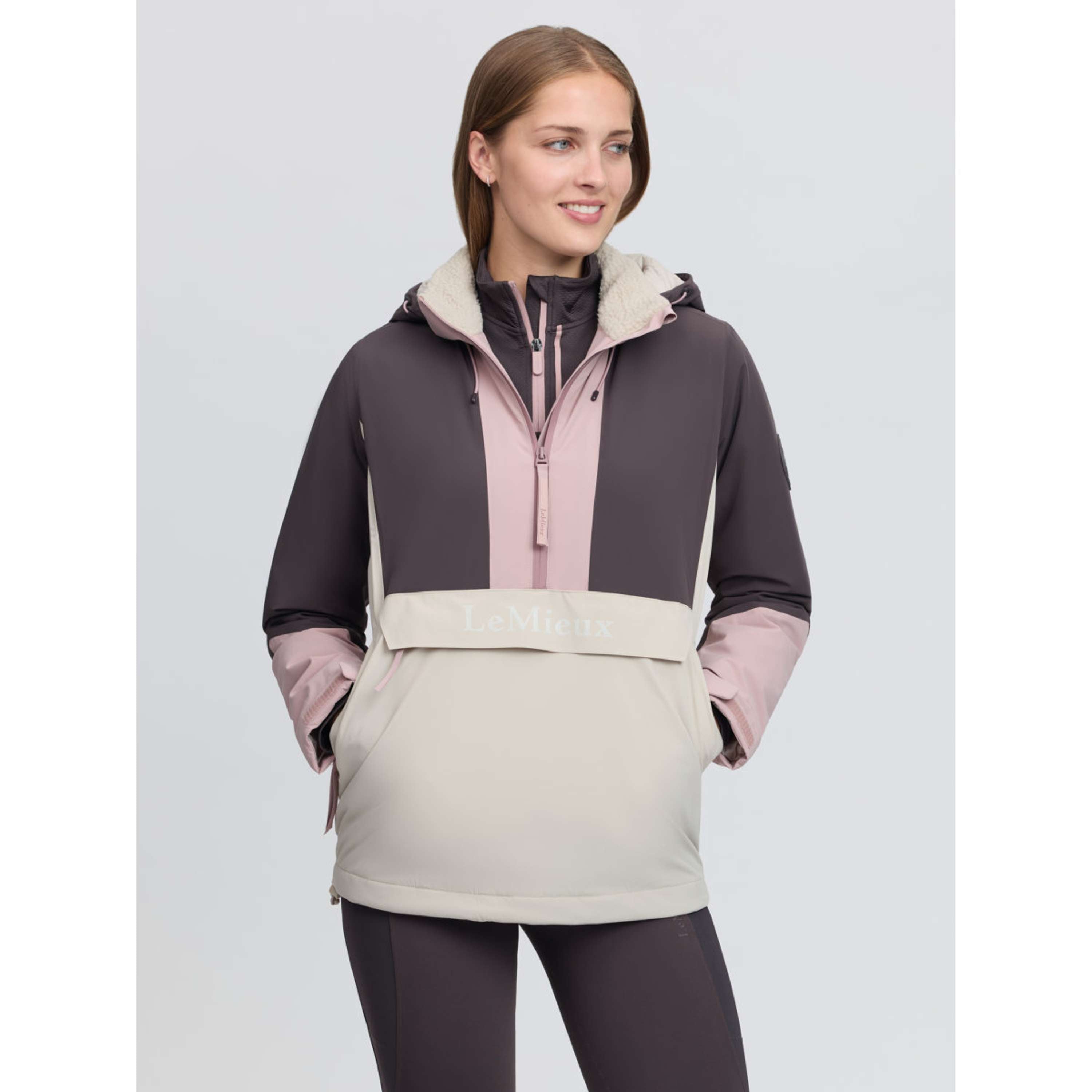 LeMieux Chaqueta Phoebe Half Zip Waterproof Anorak Wild Rose