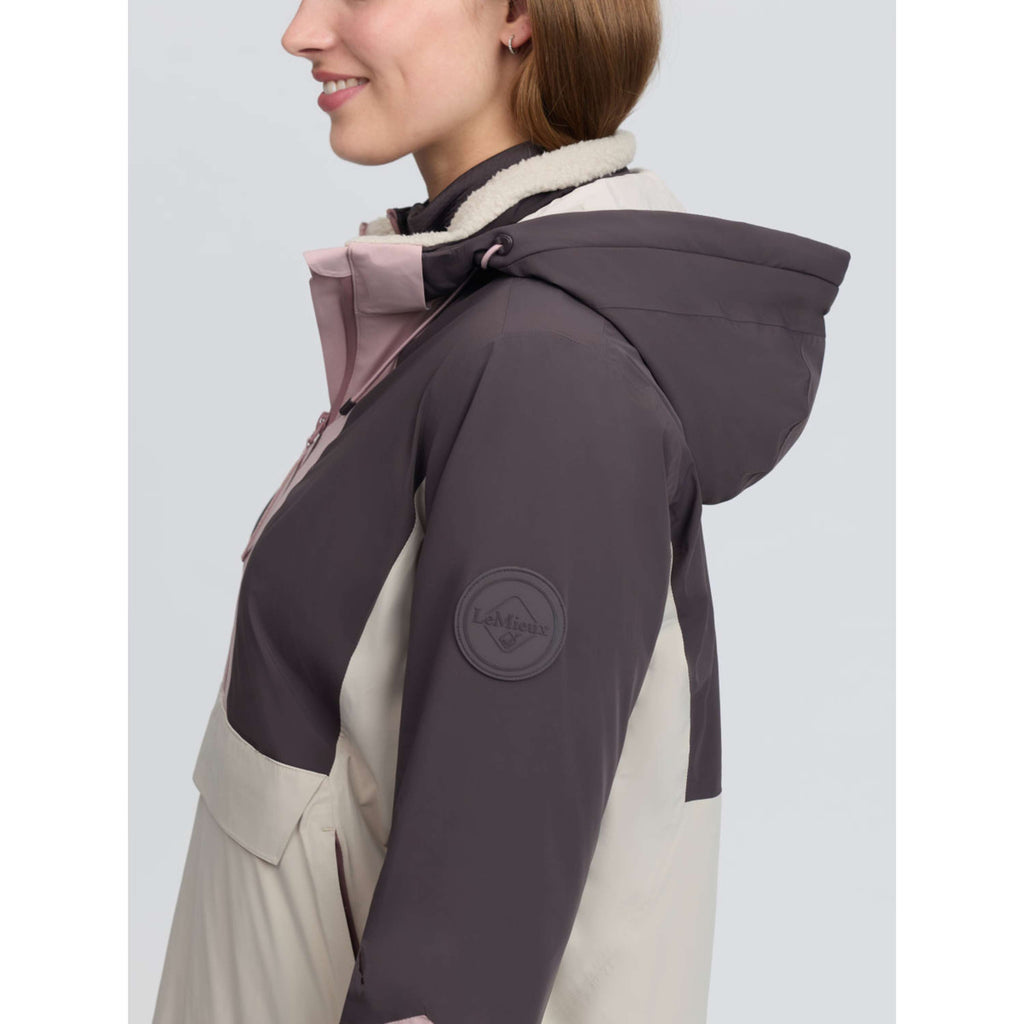 LeMieux Chaqueta Phoebe Half Zip Waterproof Anorak Wild Rose