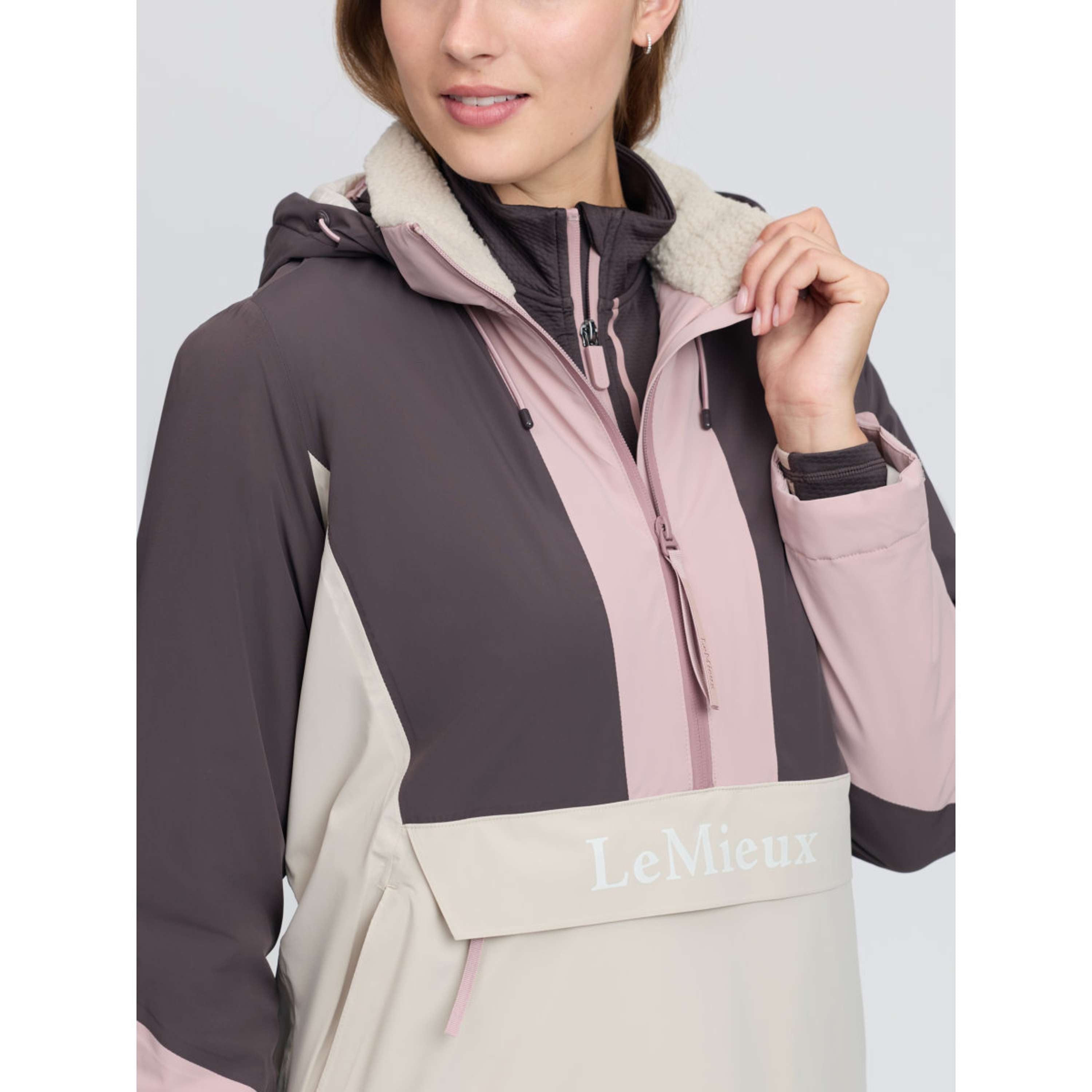 LeMieux Chaqueta Phoebe Half Zip Waterproof Anorak Wild Rose