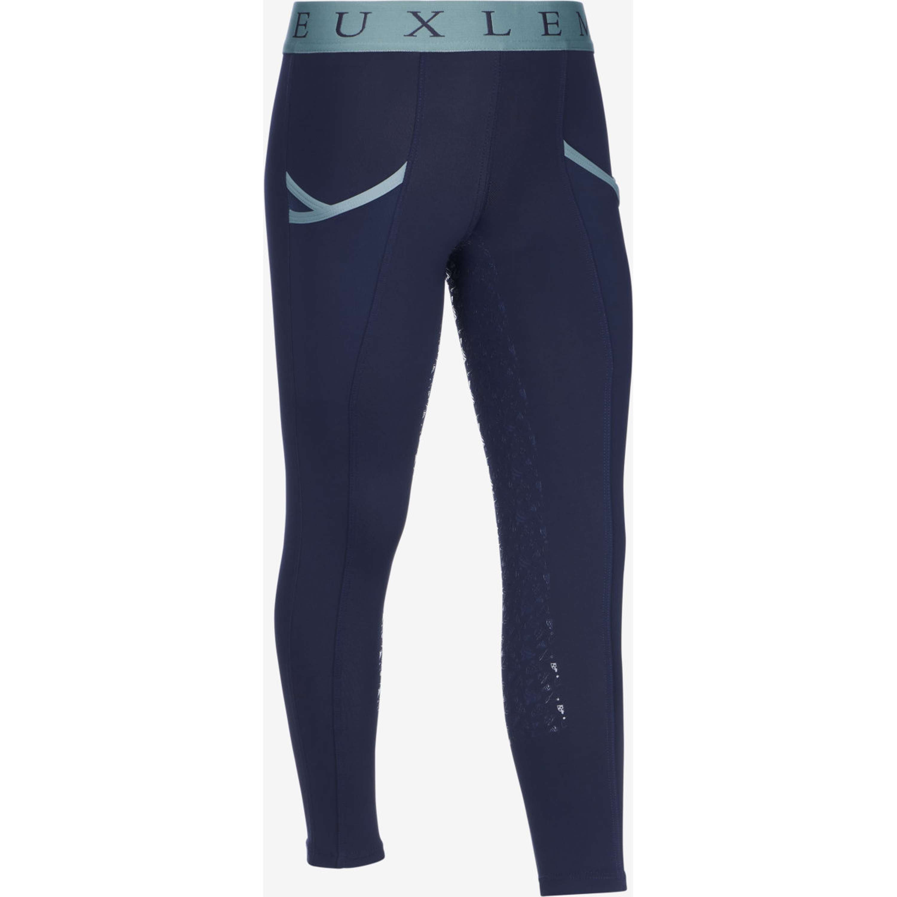 LeMieux Legging de Equitación Kids Full Grip Navy/Aloe