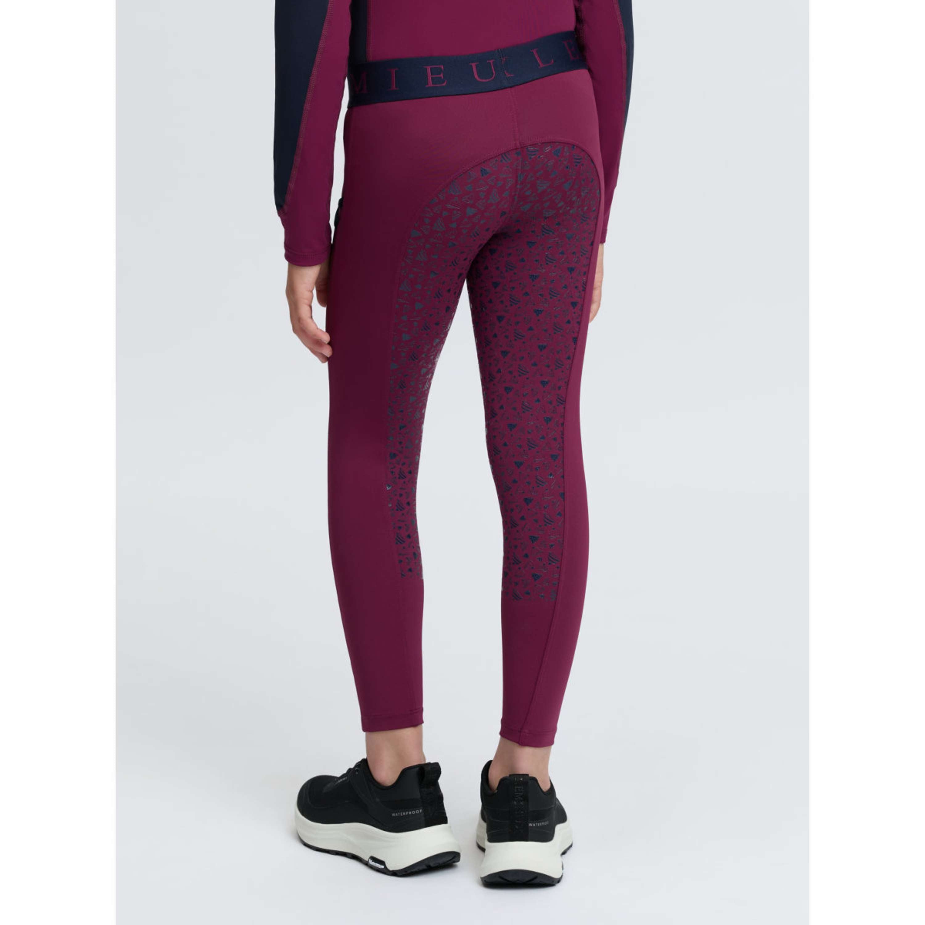 LeMieux Legging de Equitación Kids Full Grip Blackberry