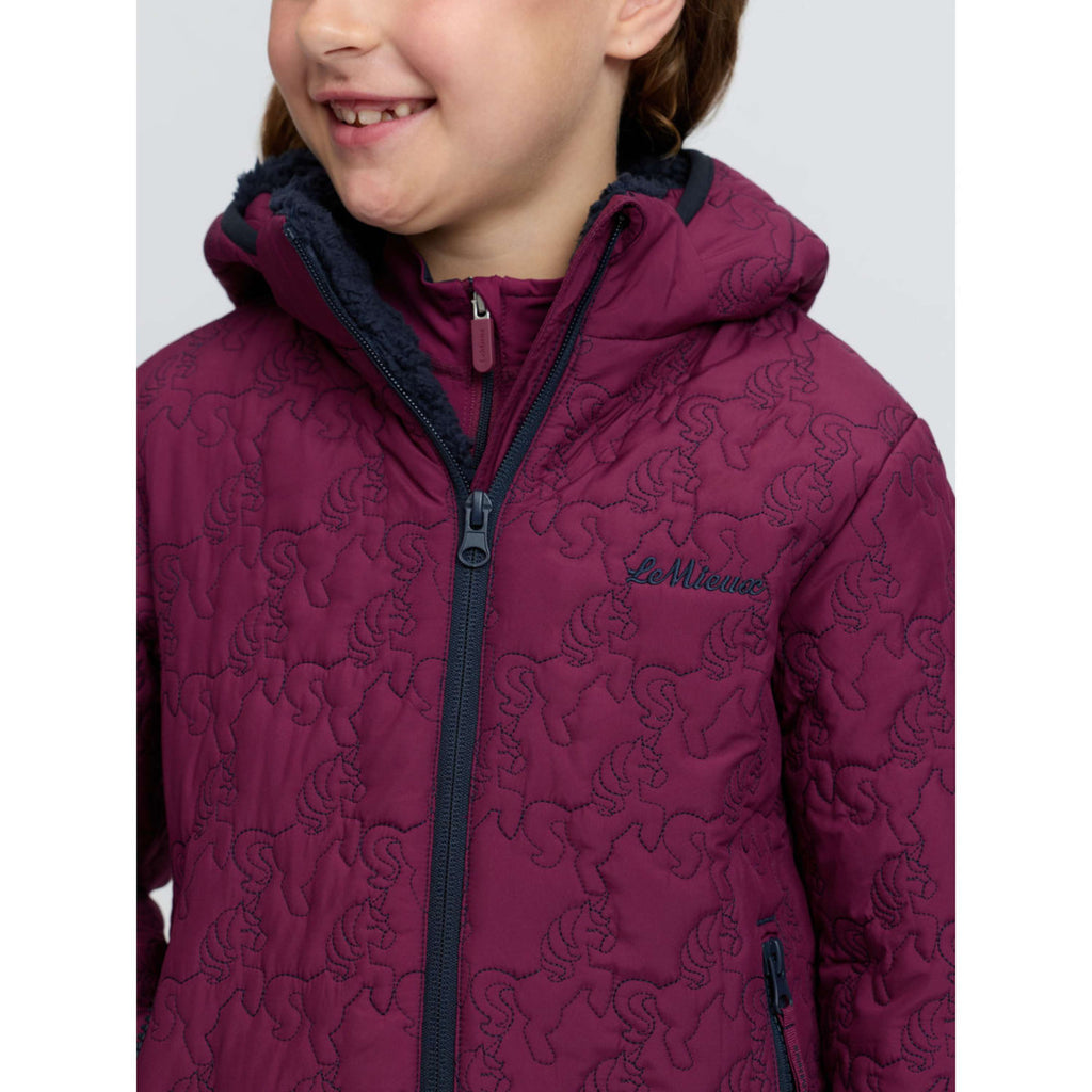 LeMieux Chaqueta Lola Quilted Kids Blackberry