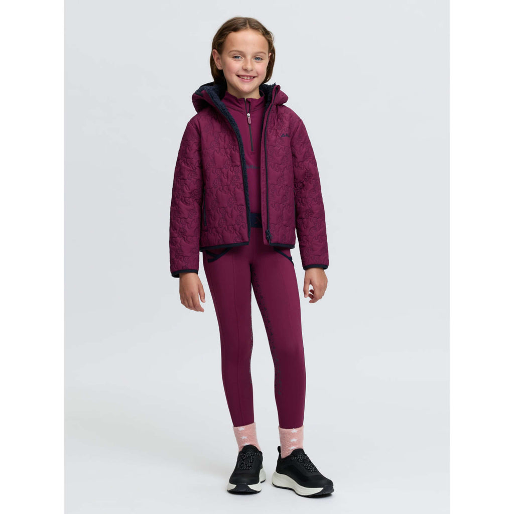 LeMieux Chaqueta Lola Quilted Kids Blackberry