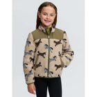 LeMieux Sudadera con capucha y cremallera Theo Pony Fleece Kids Willow Green