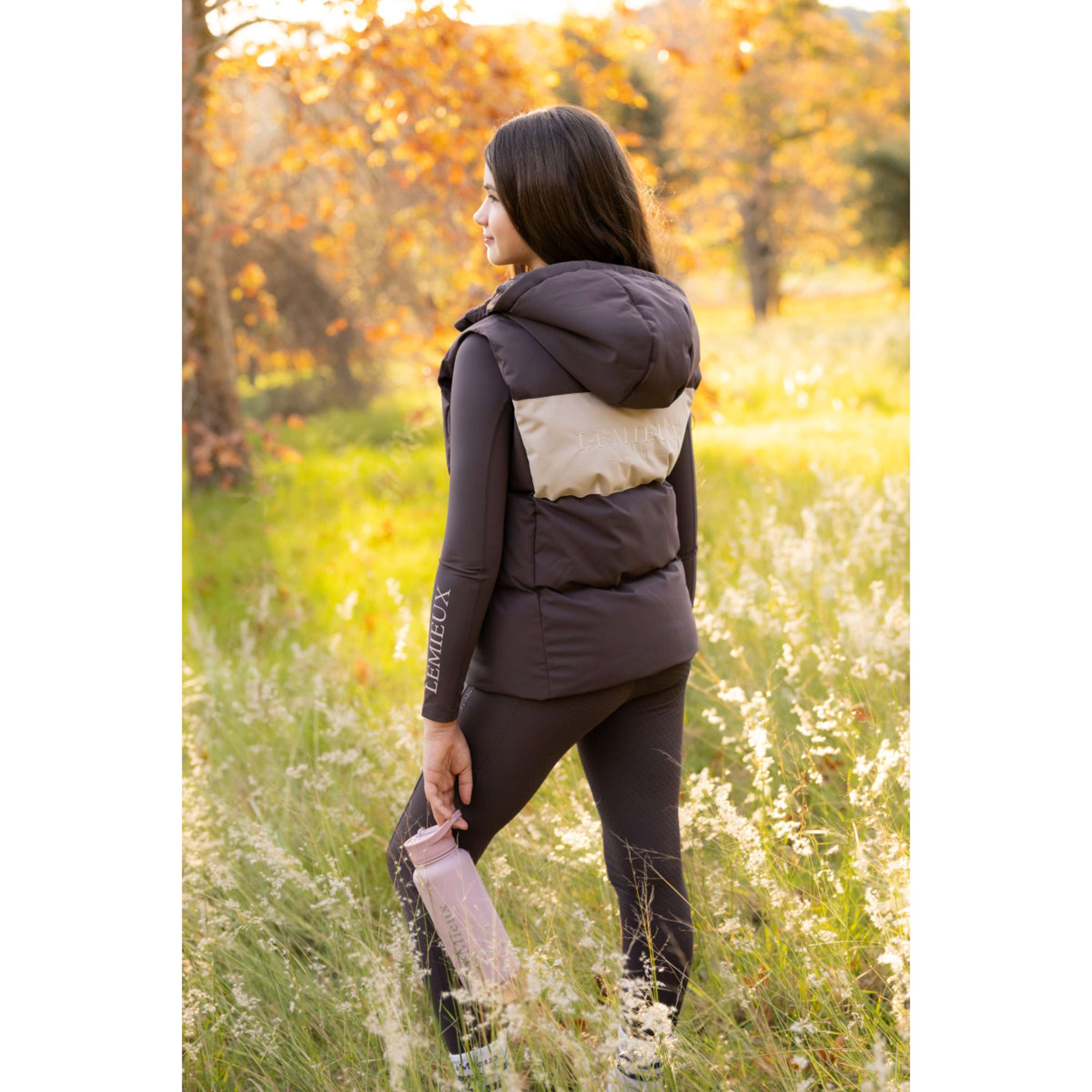 LeMieux Chaleco Joey Hooded Kids Cocoa