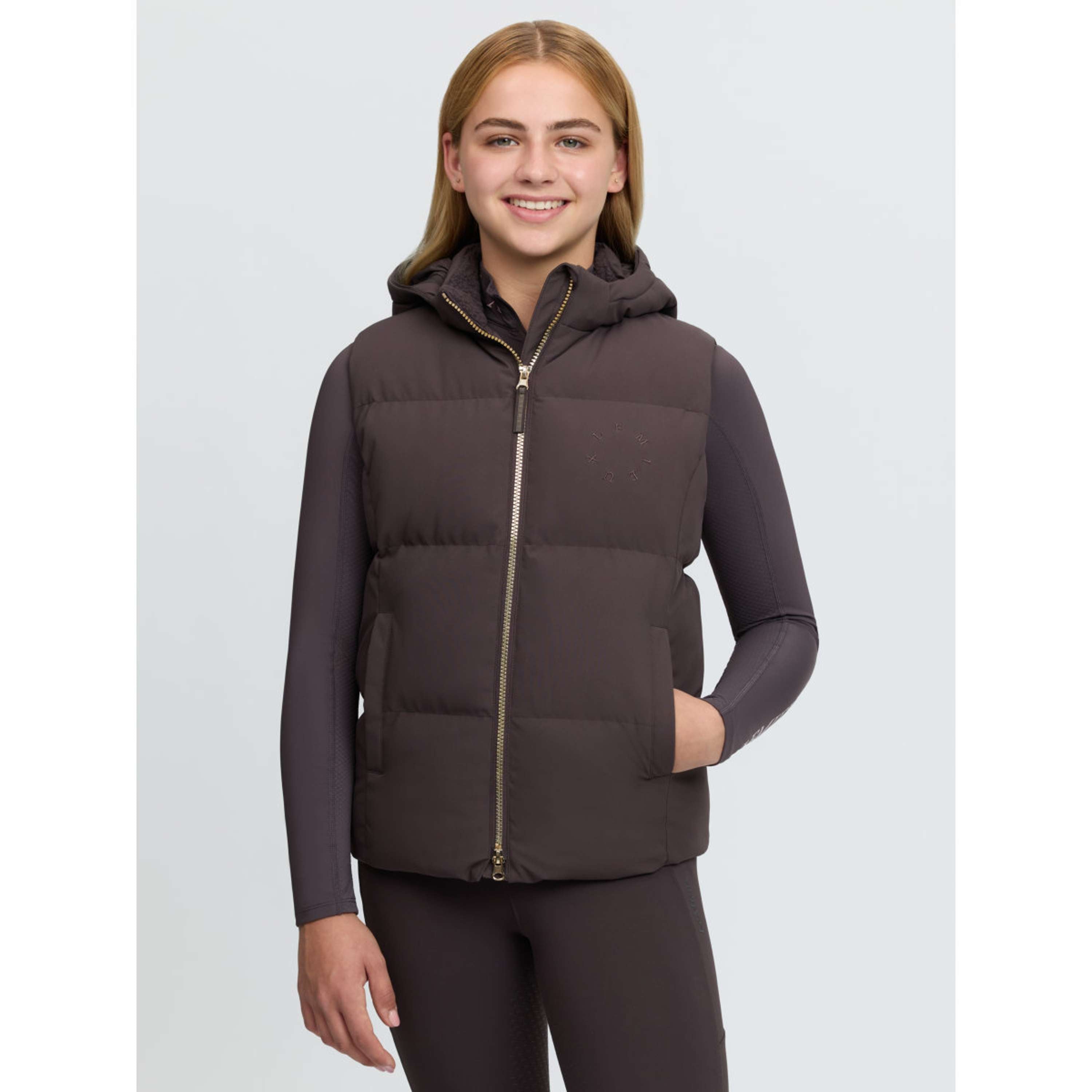 LeMieux Chaleco Joey Hooded Kids Cocoa