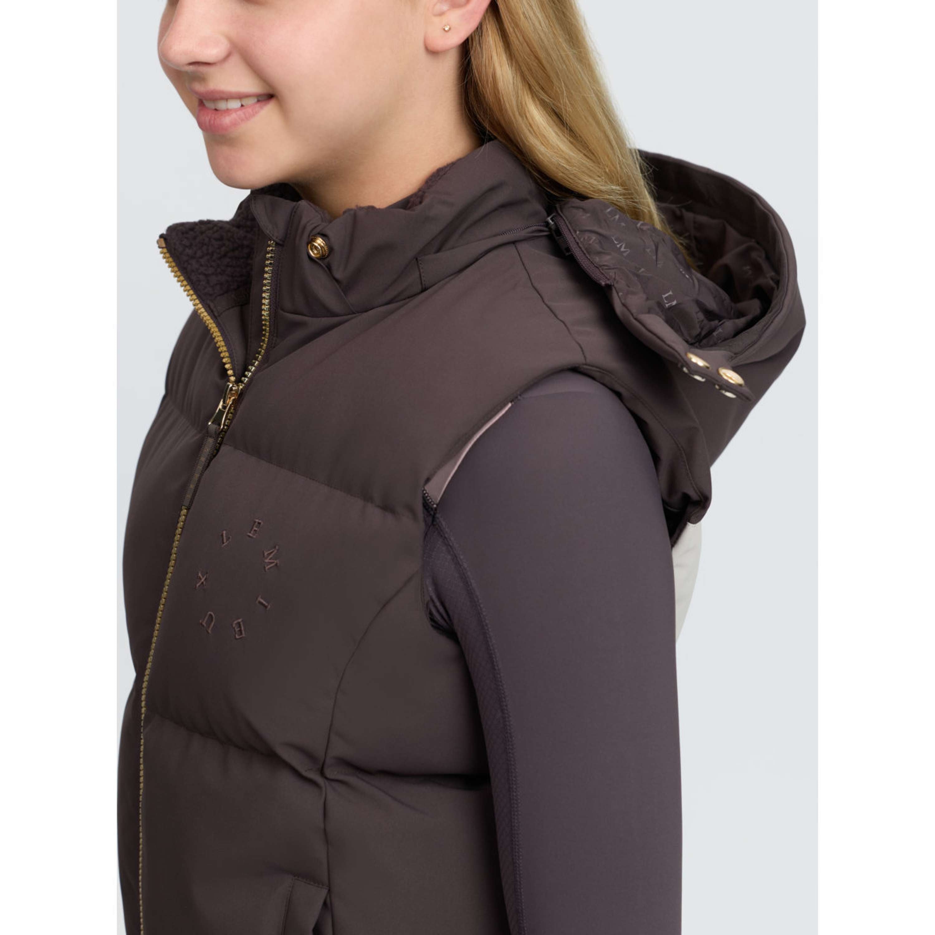 LeMieux Chaleco Joey Hooded Kids Cocoa