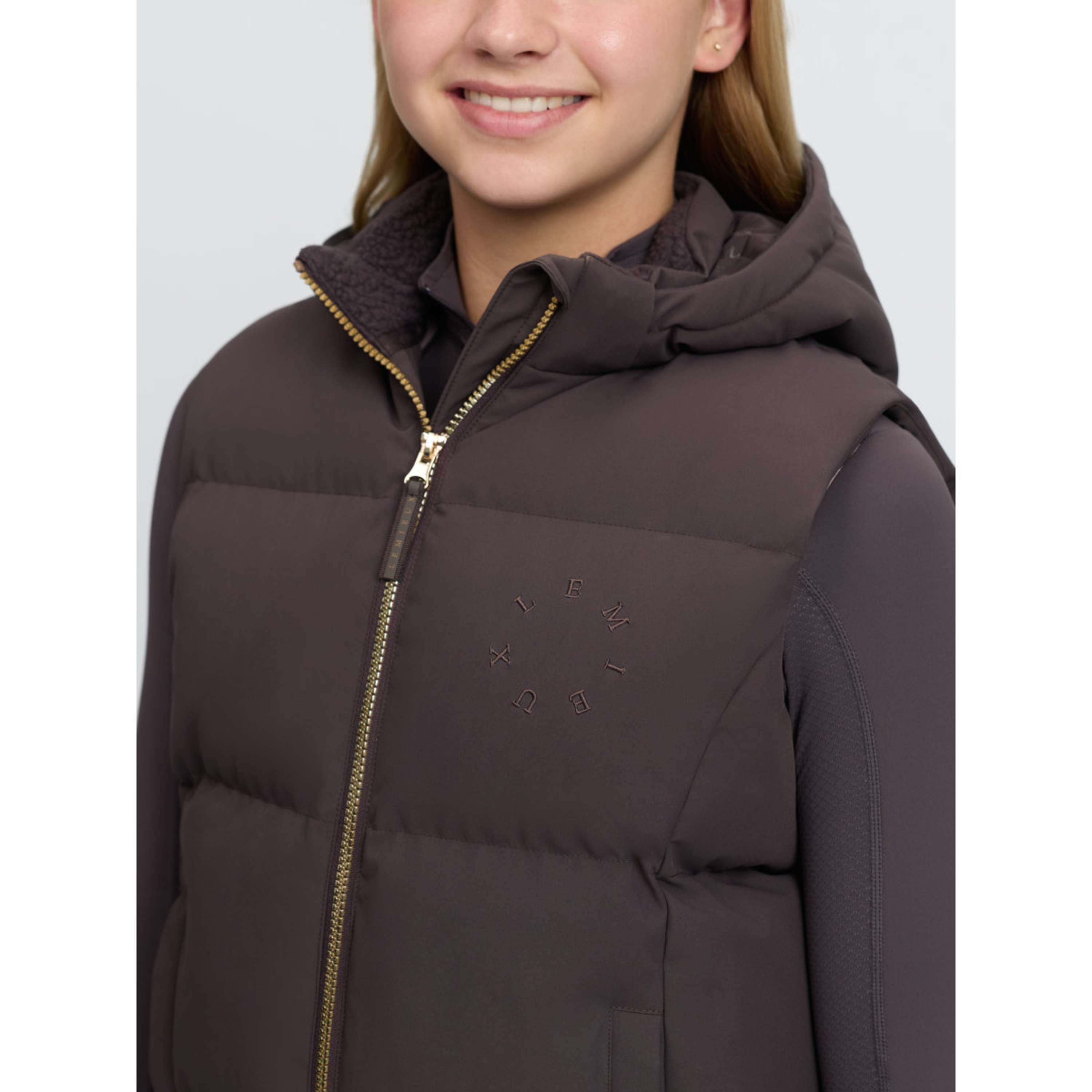 LeMieux Chaleco Joey Hooded Kids Cocoa