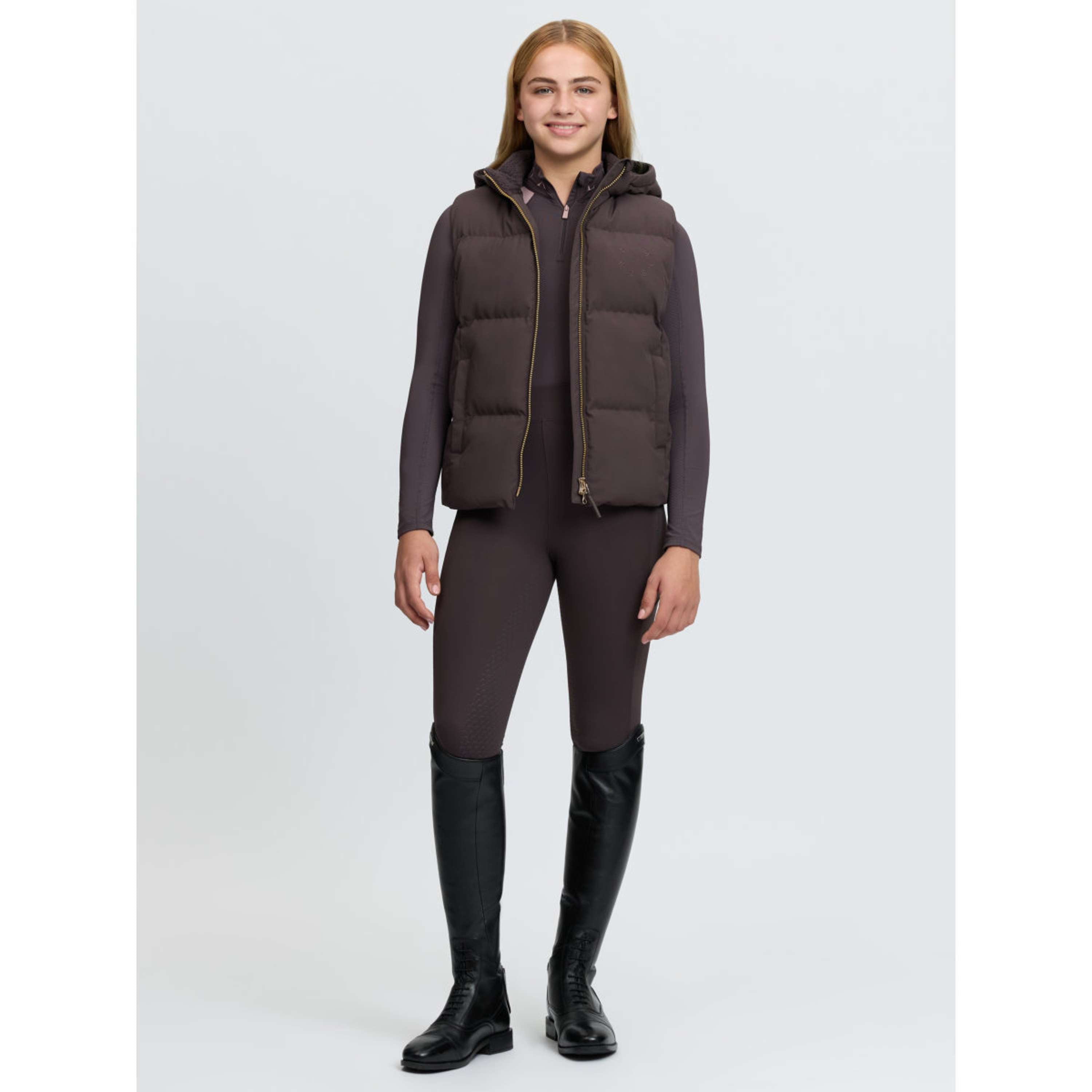LeMieux Chaleco Joey Hooded Kids Cocoa